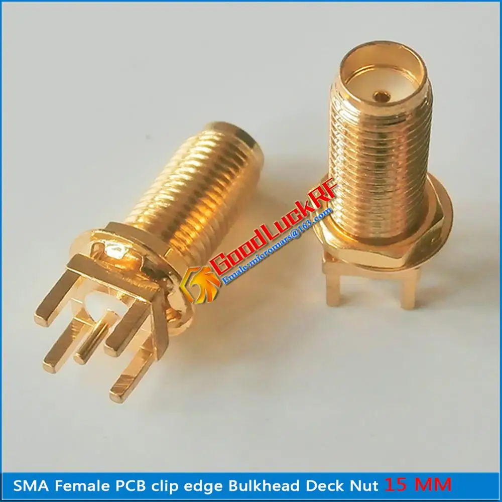 1X шт RF разъем SMA женский Джек Центральная пайка PCB с гайкой гайка зажим край