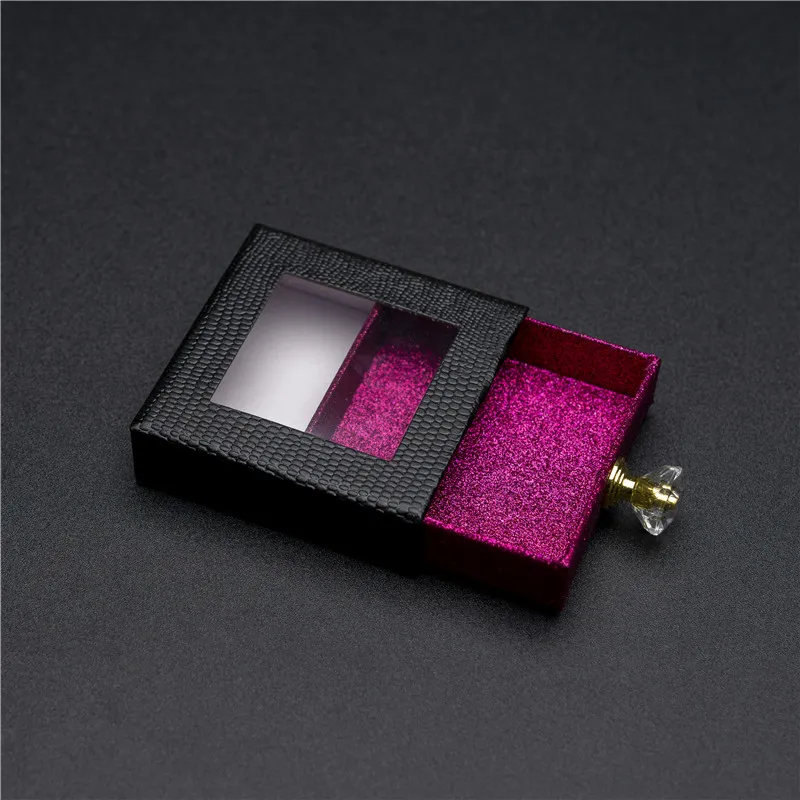 

colorful eyelash packaging box blank eyelashes plastic package all transparent lid tray Eyelashes feather lash boxes packaging