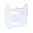 Защитная накладка для гитары Musiclily Pro, 12 отверстий, для Fender American Mustang, 3-слойная, белая