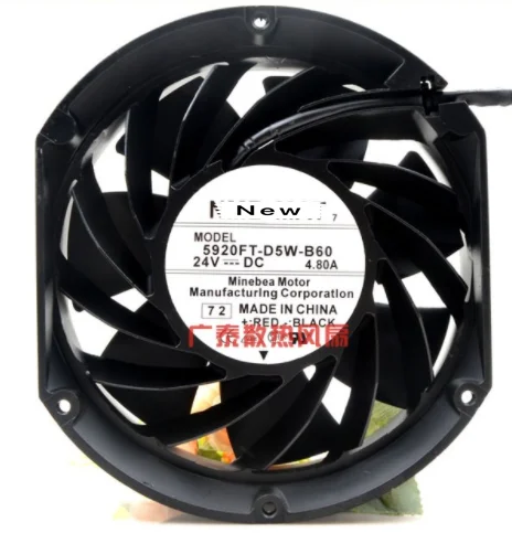 

For NMB-MAT 5920FT-D5W-B60 D04 DC 24V 4.80A 172X150X51mm Server Cooling Fan