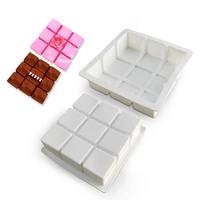 9 squre moule silicone cake decorating tools mold for baking mould dessert mousse pastry pan moldes de silicona bakeware