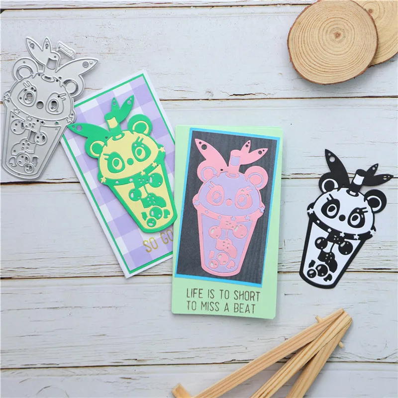 Kokorosa металлические режущие штампы перламутровый молочный чай чашка сделай сам