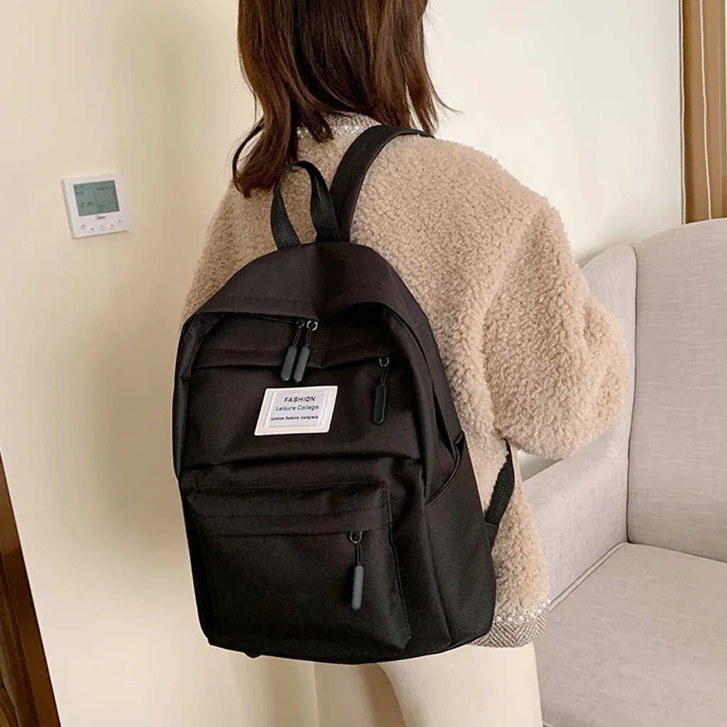 Модный рюкзак женские летние сумки дикие цвета на молнии Большой Вместительный