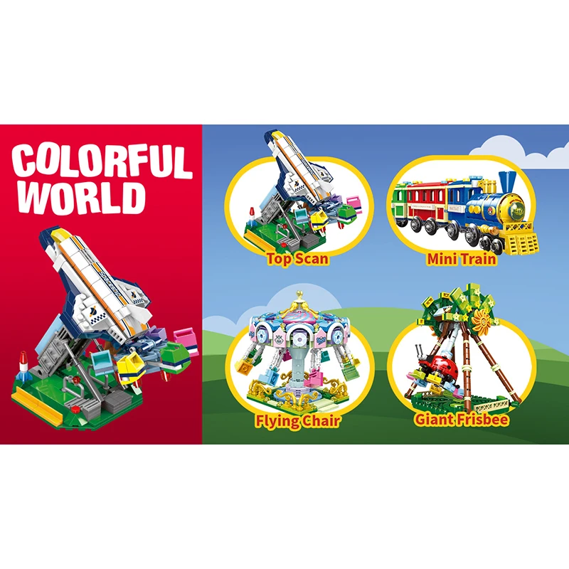 Топ сканирование строительные блоки для 421 шт дети парк развлечений adulthdoodbrick Block