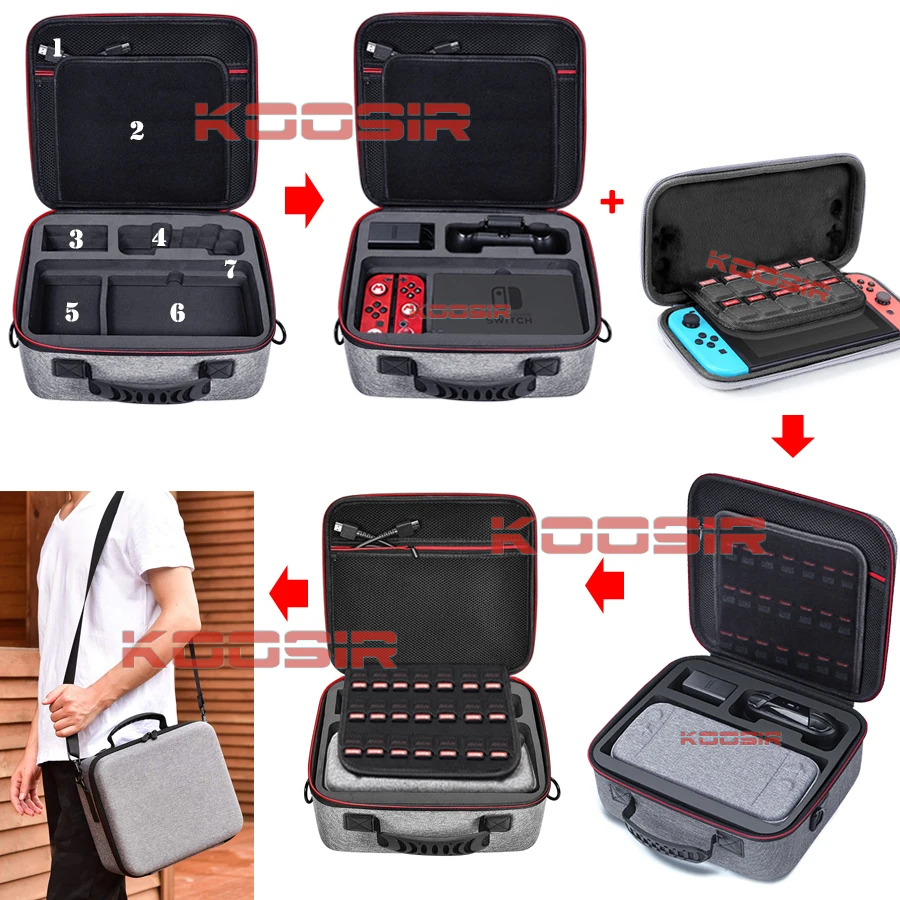 2021 Nintendo Switch NS аксессуары консоли Deluxe Для Хранения Чехол Nitendo Портативный костюм