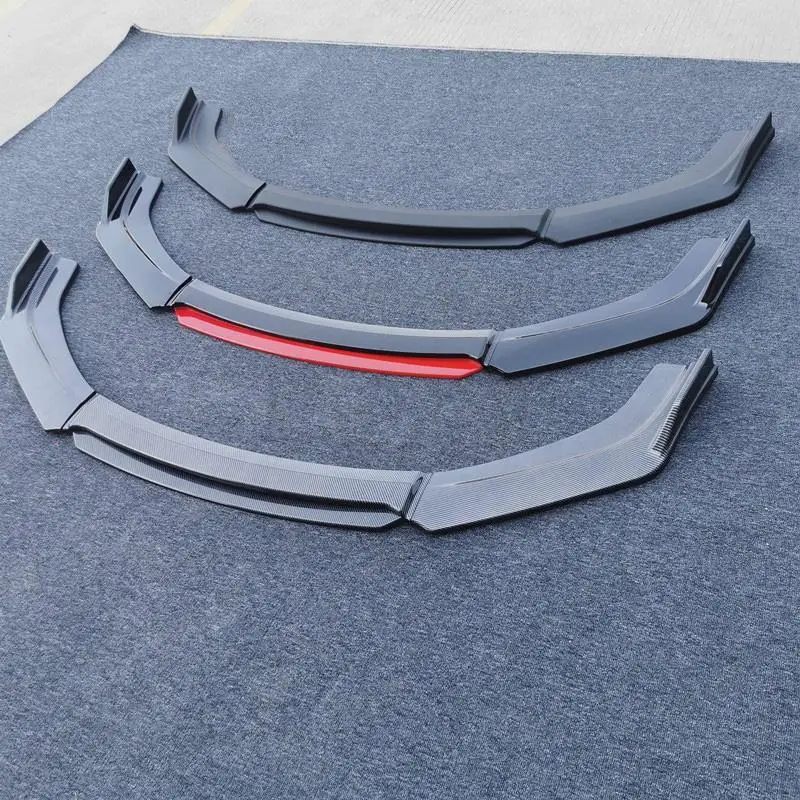 

New 4pcs Car Front Bumper Lip Splitter Diffuser Lip Body Kit Spoiler Bumpers Protector For Honda For Civic Sedan 4Dr