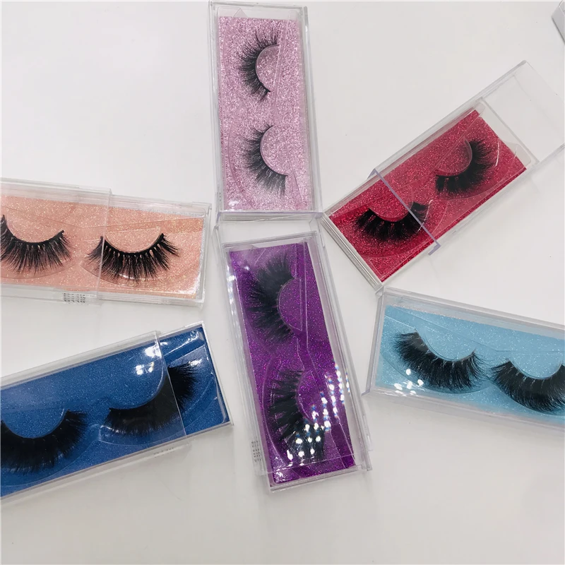 Natural 3D mink lashes acrylic box Siberian are not irritating hot selling and good quality | Красота и здоровье