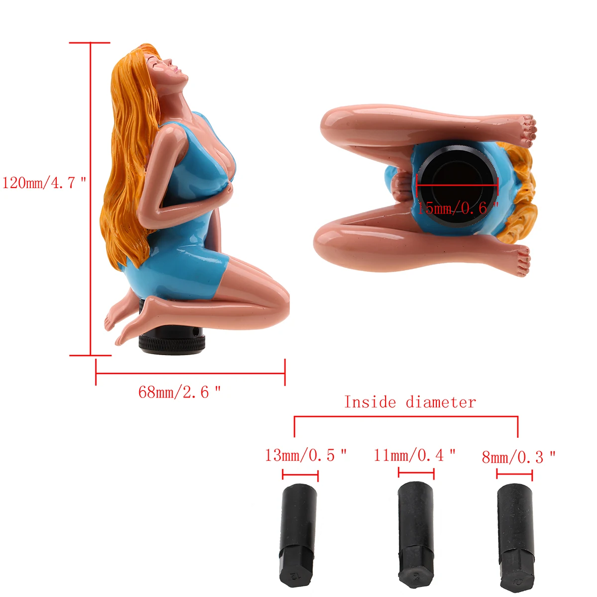 Posbay сексуальная девушка леди ручная ручка переключения передач голова