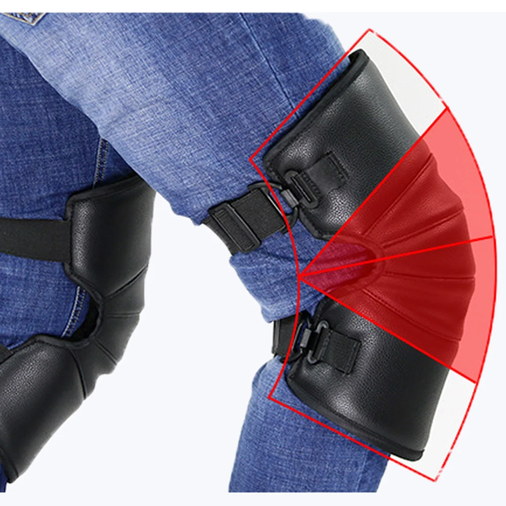 1 пара зимние ветрозащитные теплые наколенники из искусственной кожи для езды на