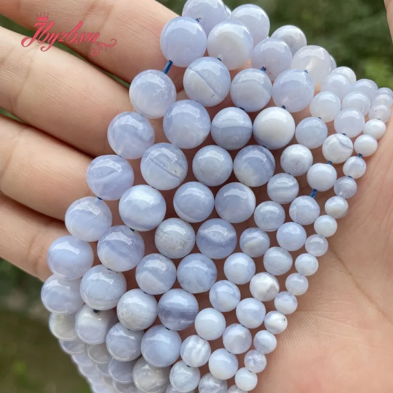 Круглые Бусины Из Натурального халцедона и агата 6/8/10 мм 15 дюймов|natural stone|loose beadsbeads