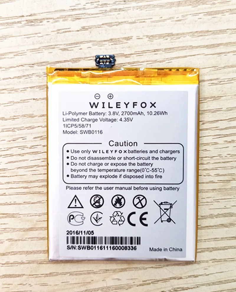 Аккумулятор 2700 мАч для Wileyfox Swift 2 /2 Plus мобильный телефон Battery|Аккумуляторы
