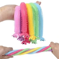 6pcslot soft rubber noodle elastic rope toys stretch string decompression toy stretchy string fidget relief stress vent toys