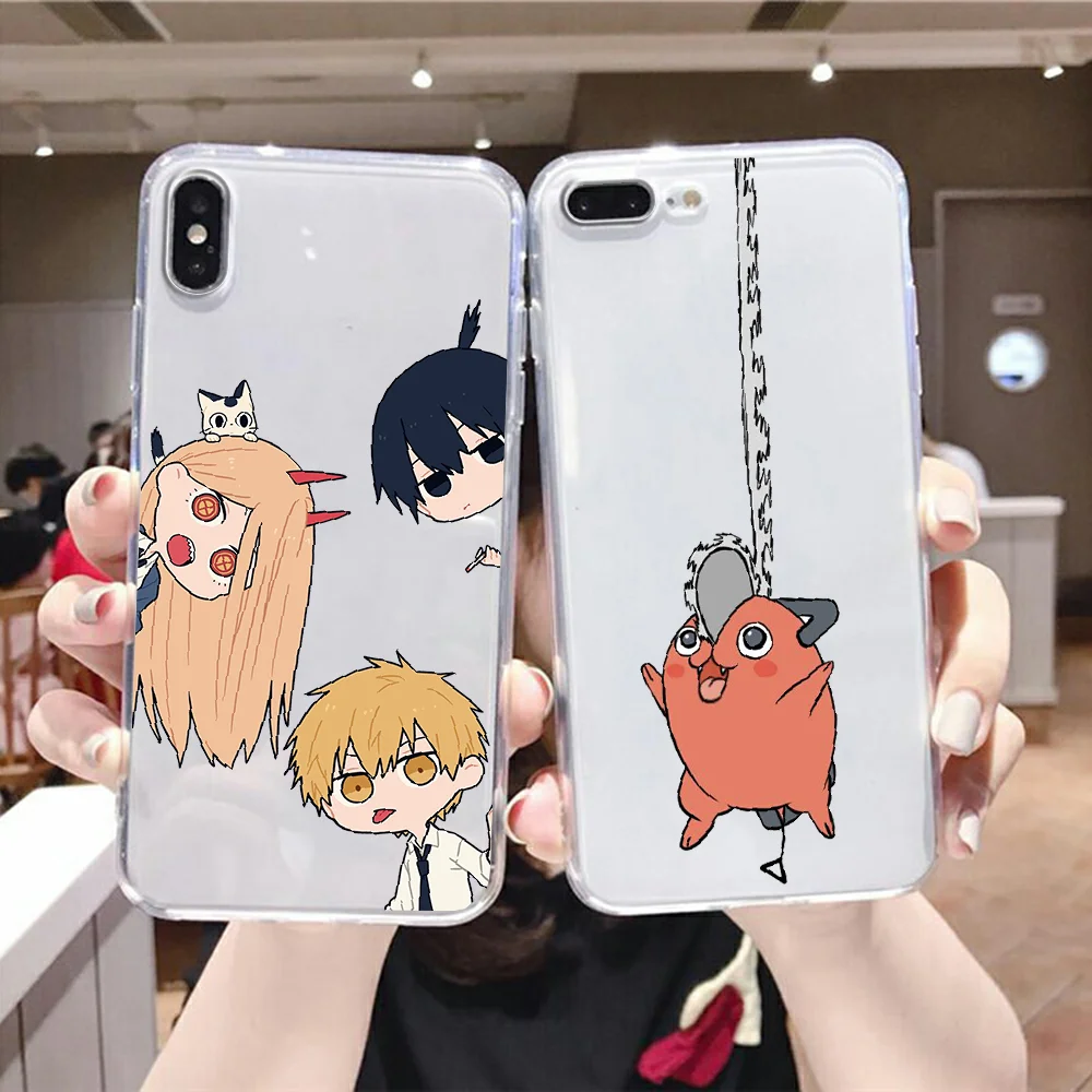 Chainsaw Man Makima Power Phone Case For Samsung Galaxy Note 4 8 9 10 20 S8 S9 S10 S10E S20 Plus UITRA Ultra transparent |