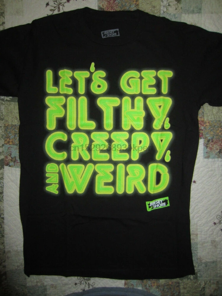 Мягкая и странная футболка из джерси с принтом берега | Мужская одежда