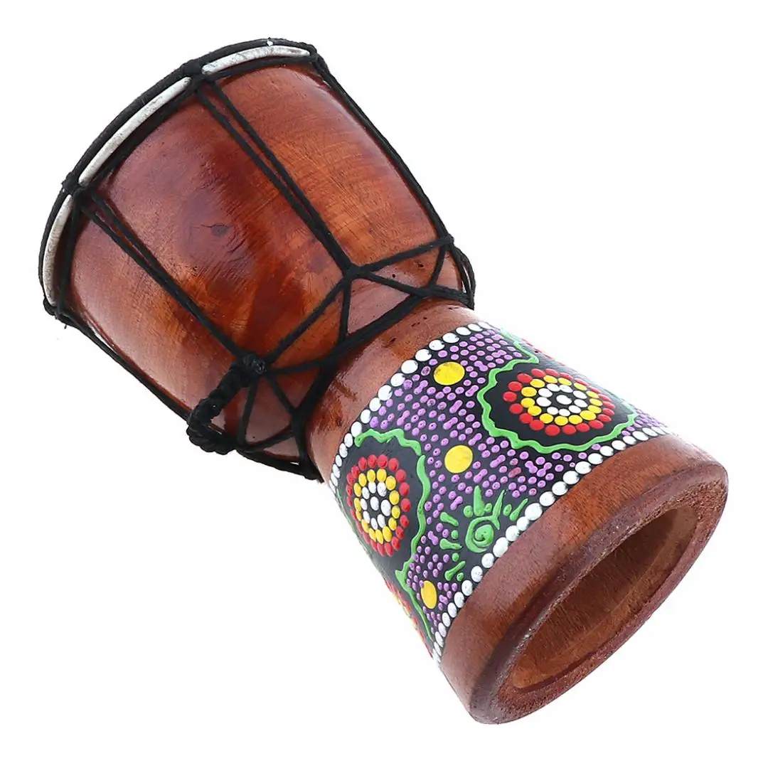 Традиционный Профессиональный Африканский барабан Djembe 4 дюйма 6 дюймов