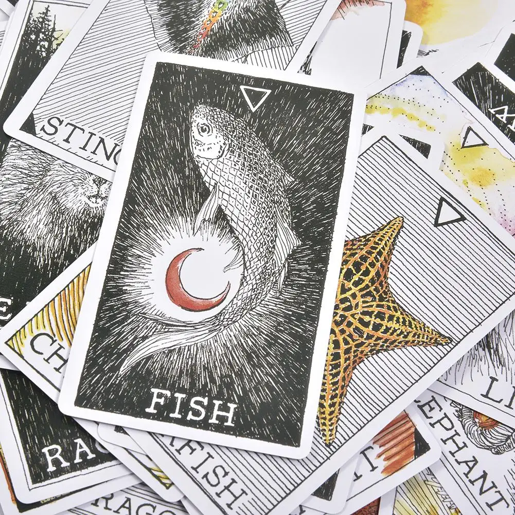 63 листа дикие неизвестные животные спиртовая колода руководство английские