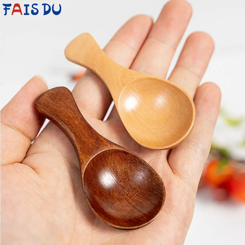

Mini Wooden Ice Cream Spoon Tableware Small Honey Salt Serving Cutlery For Cooking Condiment Cooking Utensils Funny Tea Spoon
