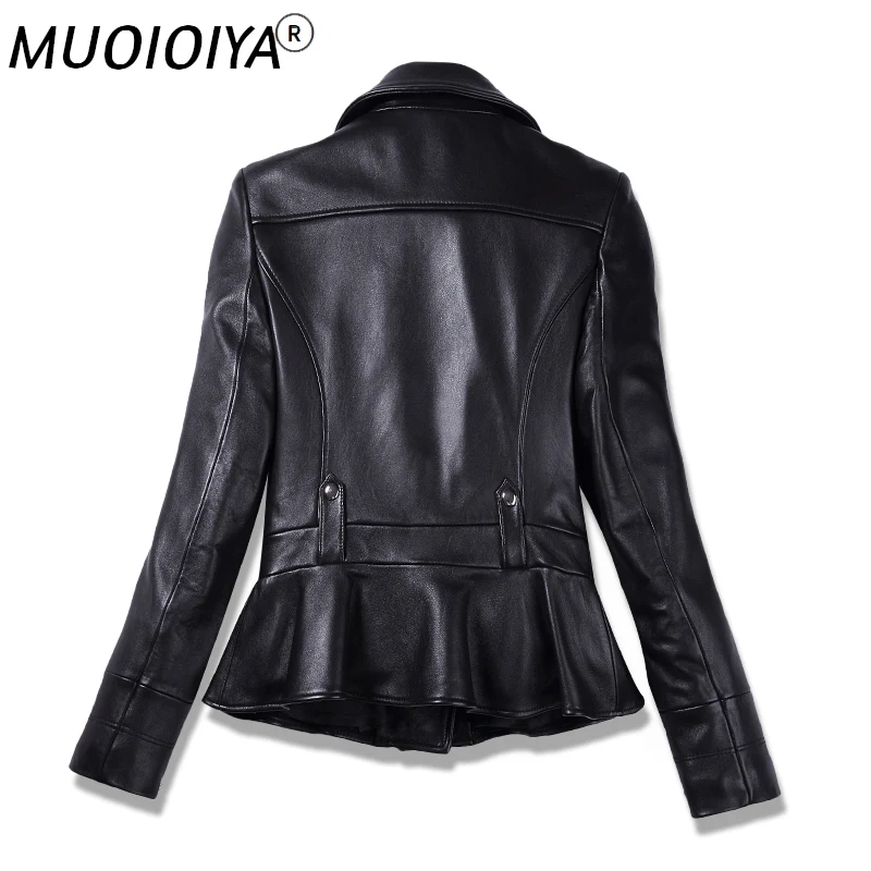 

100% Real Sheepskin Coat Female Genuine Leather Jacket Short Slim Jackets For Women Outerwear jaqueta de couro 817163