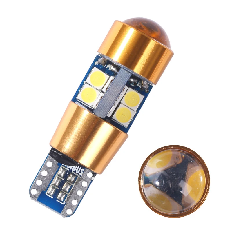 Автомобильная 19led маленькая лампа T10 3030 W5W 12V 5W яркий без светильник с линзой
