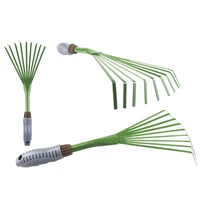 1 piece kim lo%e1%ba%a1i nine teeth grass rubber handle garden lawn weed leaves leaves cleaning tools garden supplies