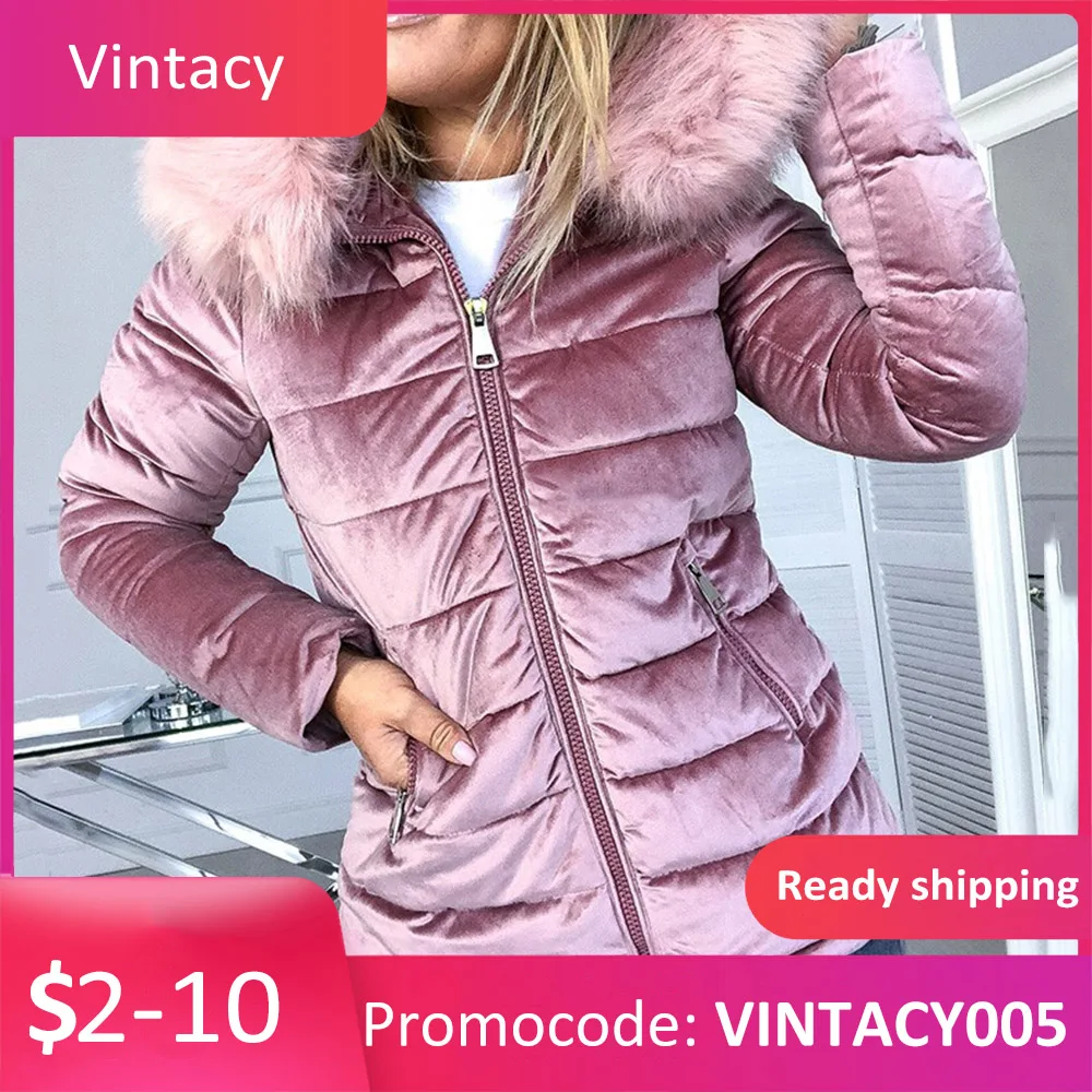 Зимняя бархатная куртка пальто женские куртки с хлопковой подкладкой серый