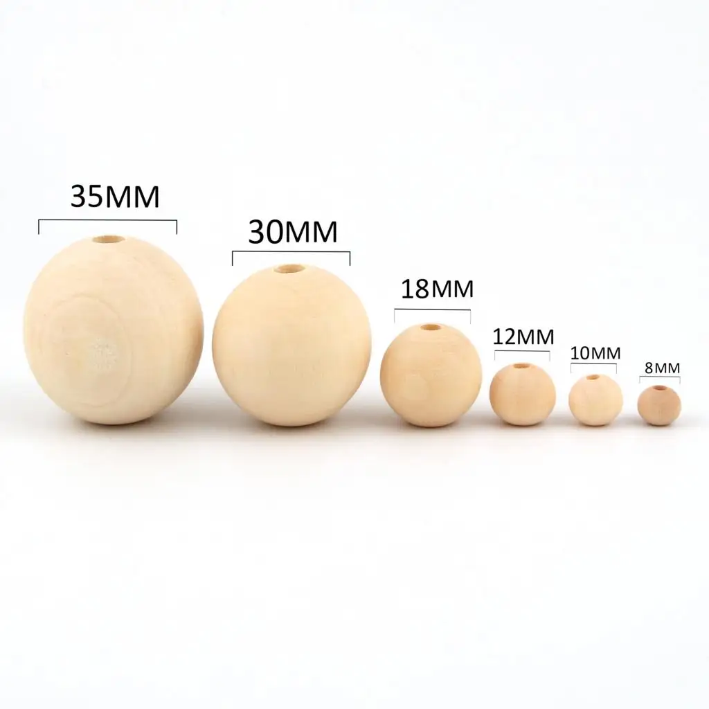10 шт. бусины из натурального дерева без лака|wood spacer|connector diyspacer beads |