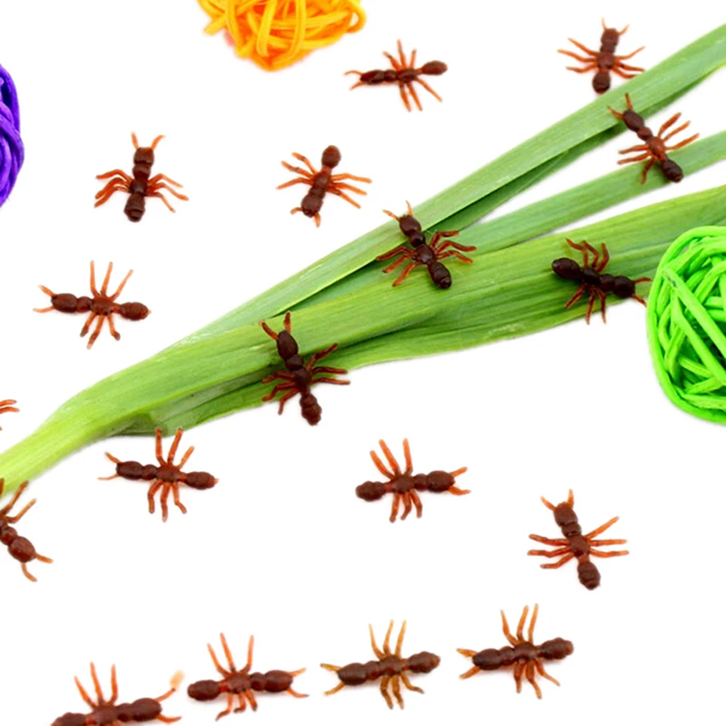 

10 шт. Funny Trick Шутка игрушки новинка муравей шутки специальный похожая на настоящую модель поддельные игрушечный муравей Хэллоуин Рождествен...