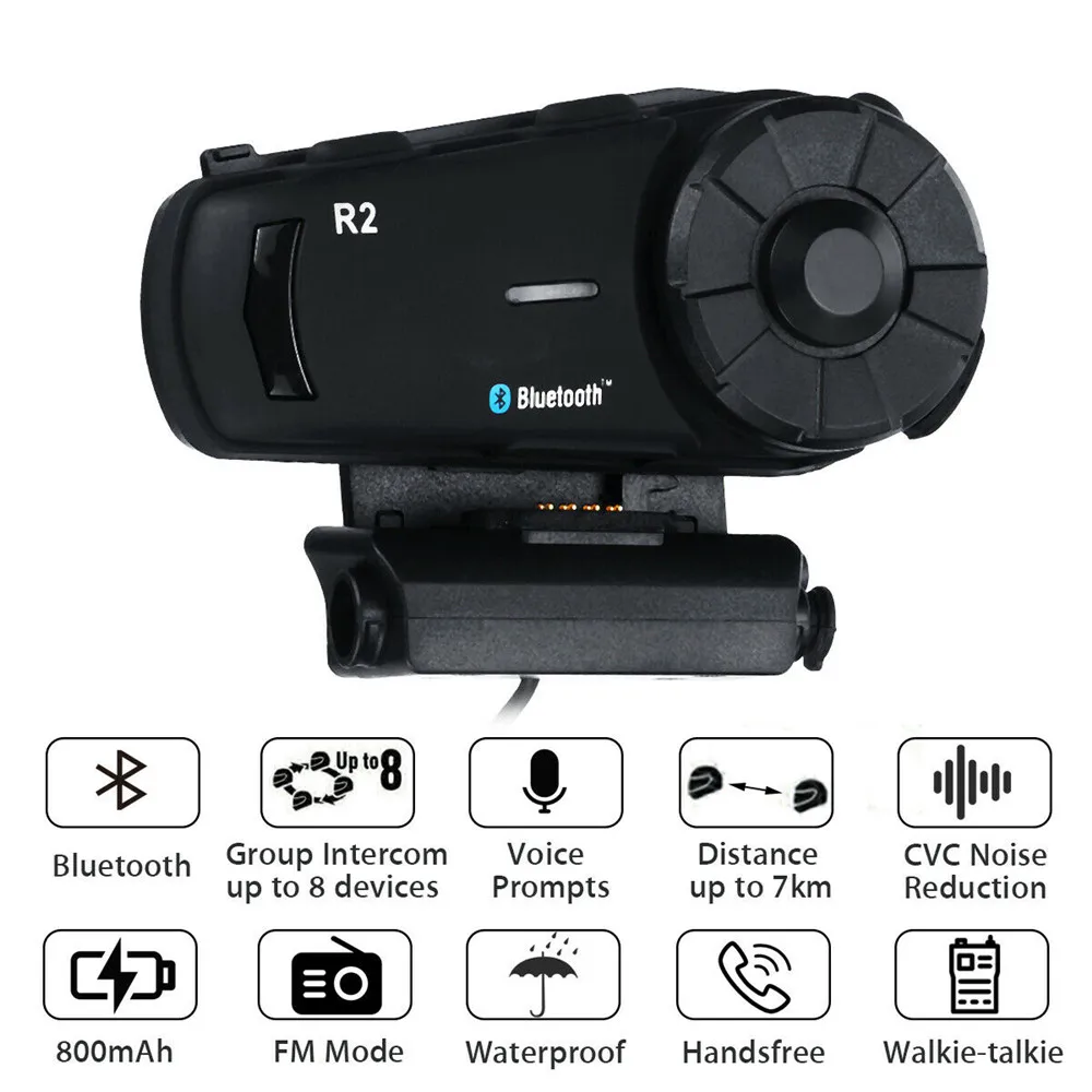 Bluetooth-гарнитура для мотоцикла R2 1000 м 4 водителя FM MP3 | Автомобили и мотоциклы