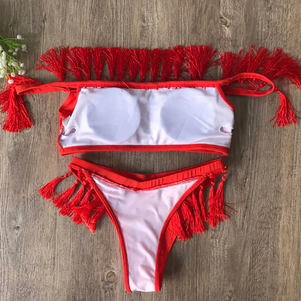 Женский купальник бикини Цельный цельный бюстгальтер пляжная одежда Пляжное