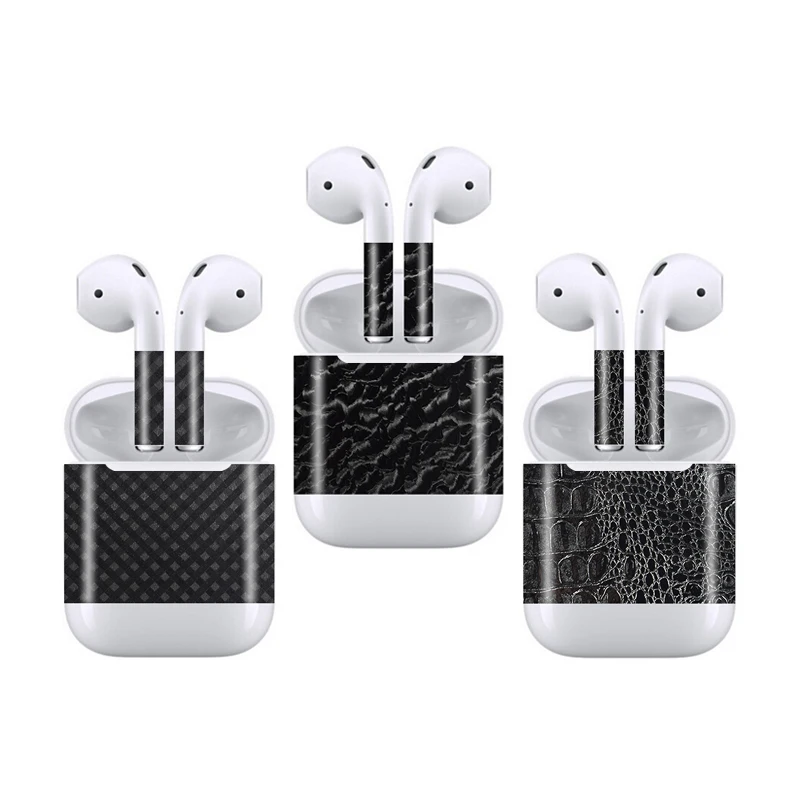 3D камуфляж крокодил Змеиная Кожа Наклейка для Apple Airpods стикер кожи|Наклейки