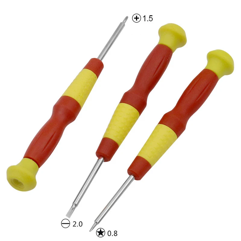 8 in 1 Repair Opening Tools Kit Pry Tool With 0.8 Pentalobe 1.5 Phillips 2.0 Slotted For iPhone 4G 5G 6G 6Plus Samsung 100 set |