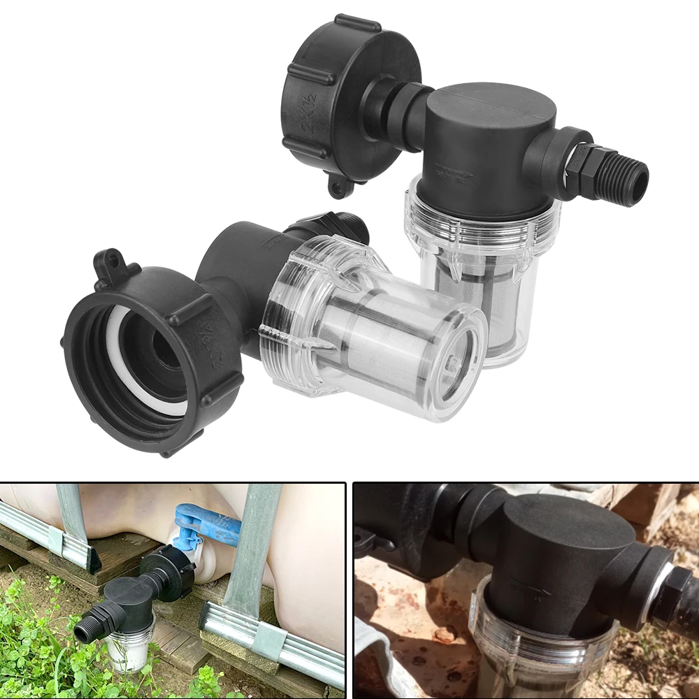 

4-6 Garden Water Ball Valve Garden Hose Adapter Ton Barrel Filter Connector Non-toxic Connector IBC Ton Barrel Joint