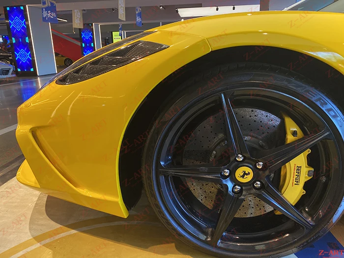 Z ART SC передний бампер и передняя крышка багажника для 458 Модифицированная тюнинг