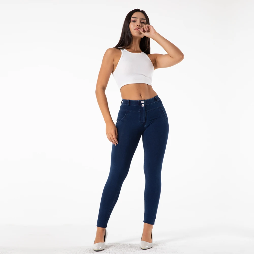 Shascullfites Melody Bum Lift Shaping Jeans Push Up Jeans Women Royal Wolf Butt Lifting Gym Jeans with Gift Box Package