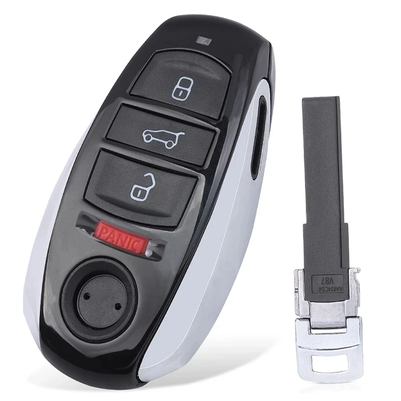 Фото Полубесключевой дистанционный ключ KEYECU IYZVWTOUA для Volkswagen VW Touareg 2011 2012 2013 2014 2015 2016 2017 Fob 4 кнопки ASK 315 МГц №4