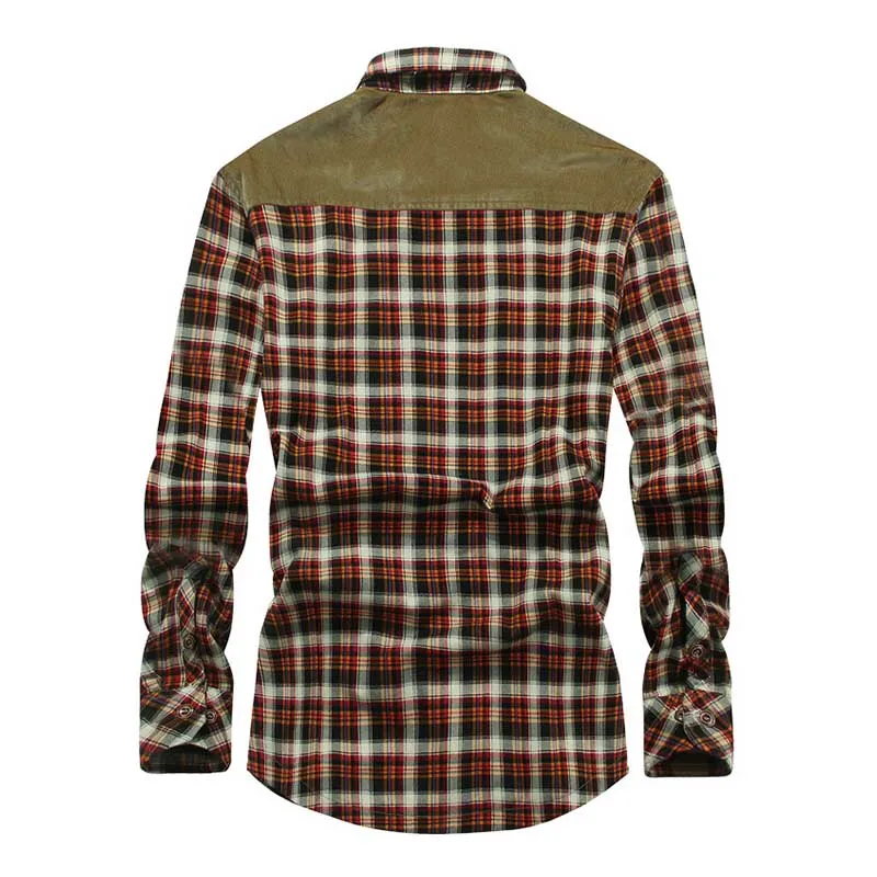 Mcikkny Fashion Men's Cotton Plaid Shirts Winter Fleece Lined Top Clothing For Male Size M-3XL Thermal | Мужская одежда