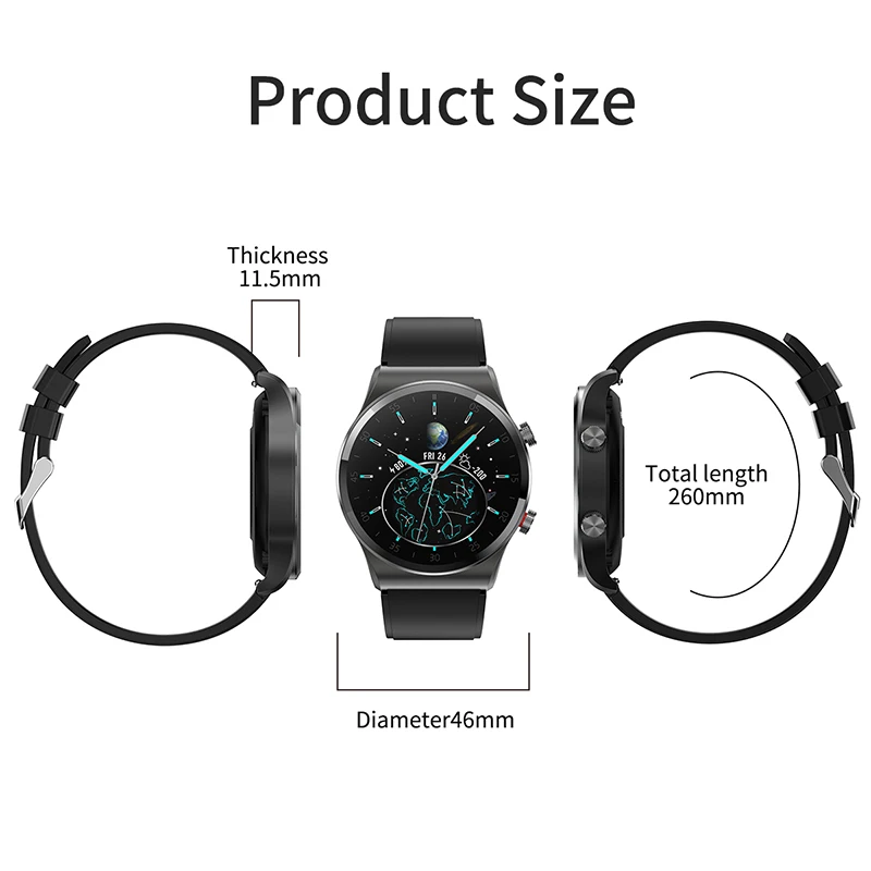 

M juniu Bluetooth Call Smart Watch Men IP67 Waterproof Support Music Player, Suitable for Android Sports Track Smartwatch 2021