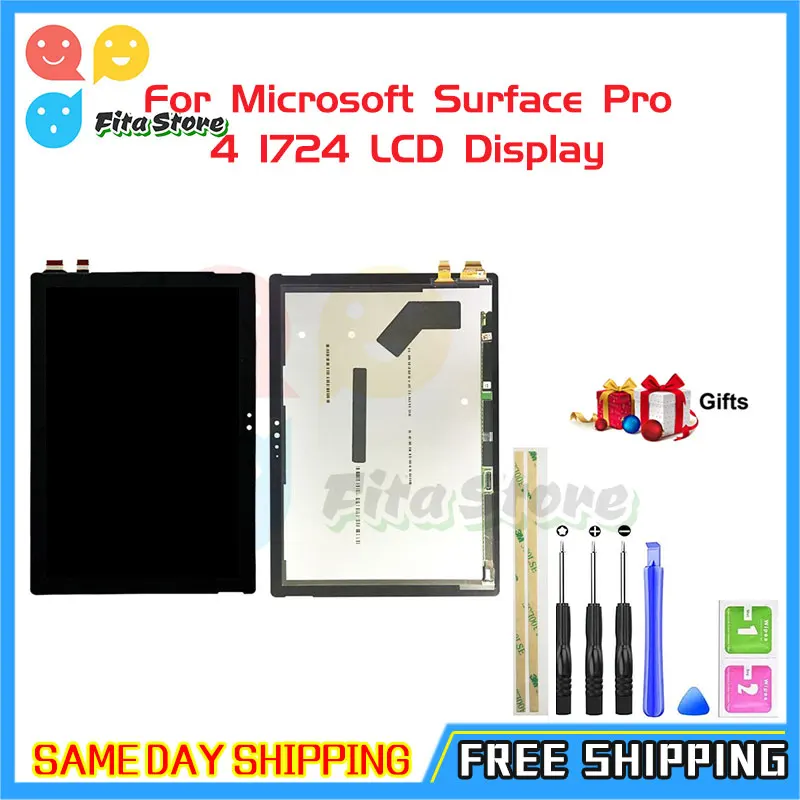 Тест для Microsoft Surface Pro 4 1724 LCD дисплей кодирующий преобразователь сенсорного экрана