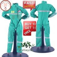 16 scale male clothing accessories workwear coveralls uniform green jumpsuit for 12action figure body model doll toys