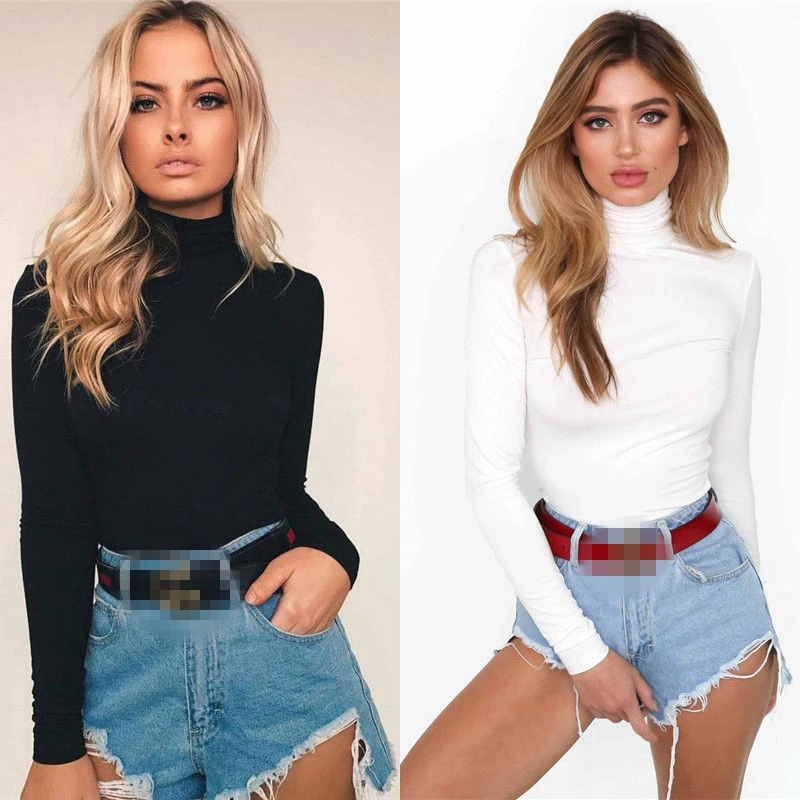 

Sexy Hot Women Fashion Stretch Long Sleeve Body Tops Shirt