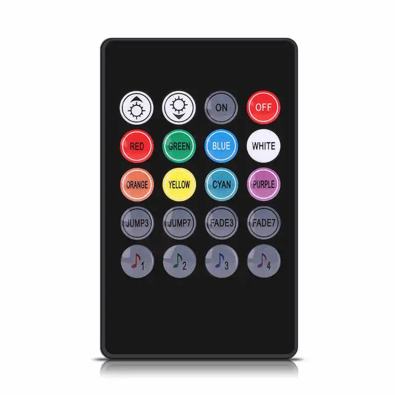 

5V 4x 12SMD Car Interior RGB LED Strip Lights Foot Atmosphere Light Remote Control Hot Sale