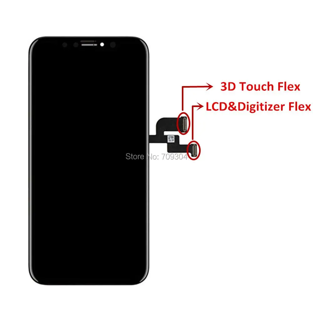 DHL ЖК-дисплей для iPhone 11 Pro Max ЖК-дисплей с 3D сенсорным OLED экраном дигитайзер сборка Замена