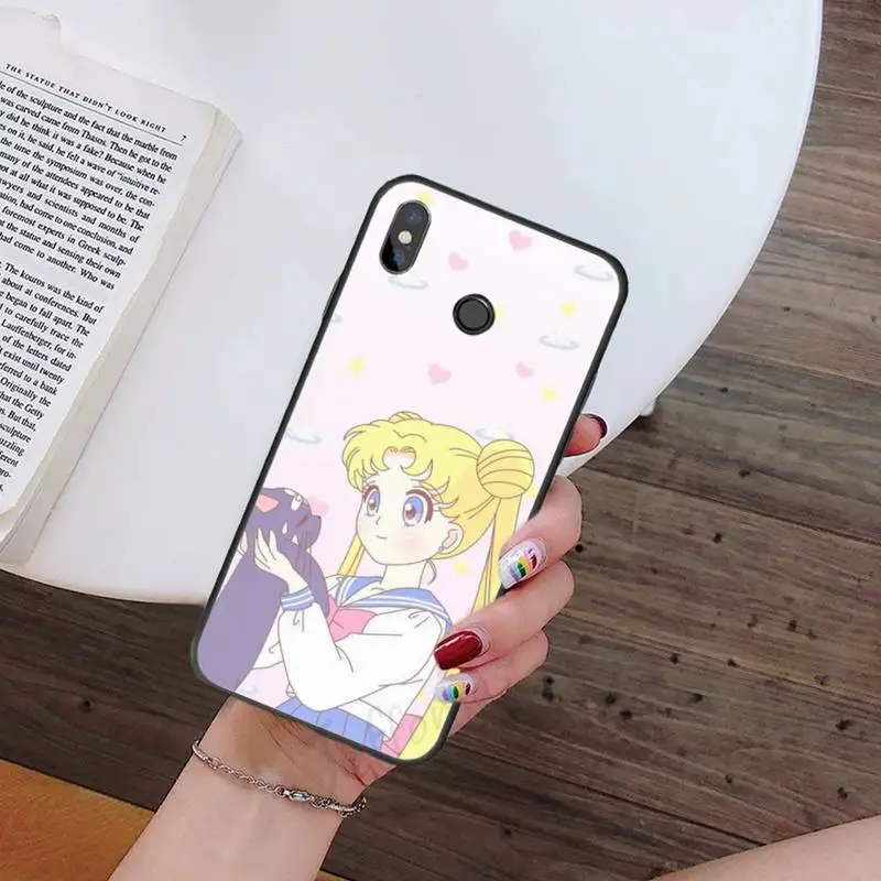 

Sailor Moon Ice cream Hot Cartoon Phone Case For Xiaomi Redmi 7 9t 9se k20 mi8 max3 lite 9 note 8 9s 10 pro Soft Shell Cover