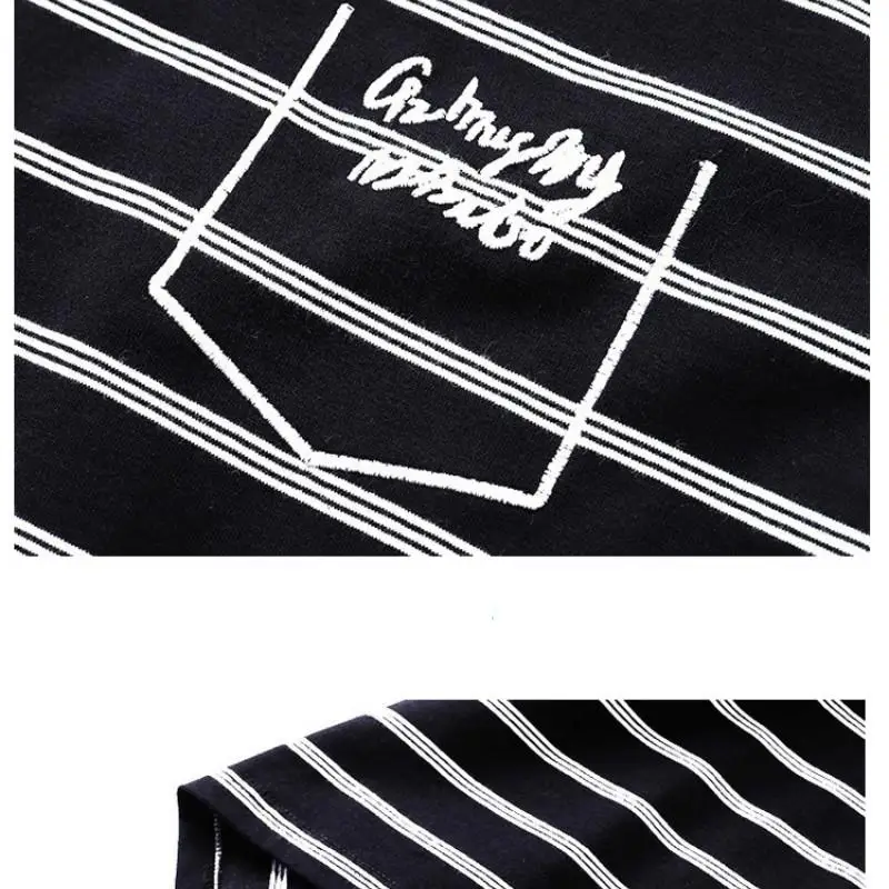 

CACNCUT 5XL 6XL Summer Large Size Striped T-Shirt 2020 Women Casual Letter Print T shirt 7XL Plus Size Cotton Loose Tops Tees