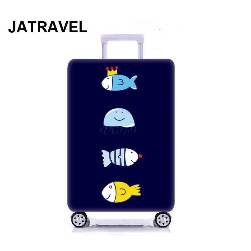JATRAVEL эластичный Чехол для багажа толстый мультфильм чемодан защитный чехол подходит 18-32 чемодан Чехлы дорожные аксессуары