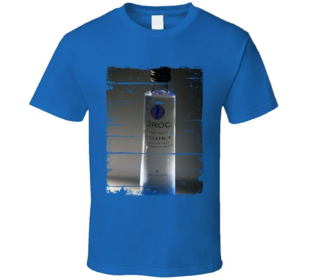 Футболка в стиле хип-хоп Ciroc Snap Frost Vodka Distressed Images новые модные мужские короткие