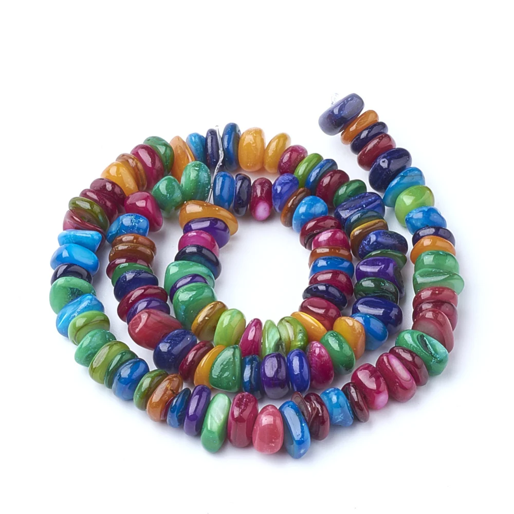 1 нить окрашенные натуральные бусины-нитки для изготовления ювелирных изделий