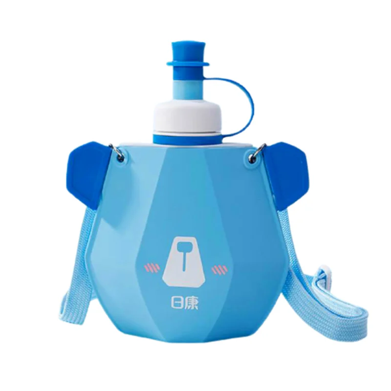 

Fall Resistant Children Water Bottle Eco-Friendly No Bisphenol Health Safety Silicone Drinkware Portable Student Water Cup J109