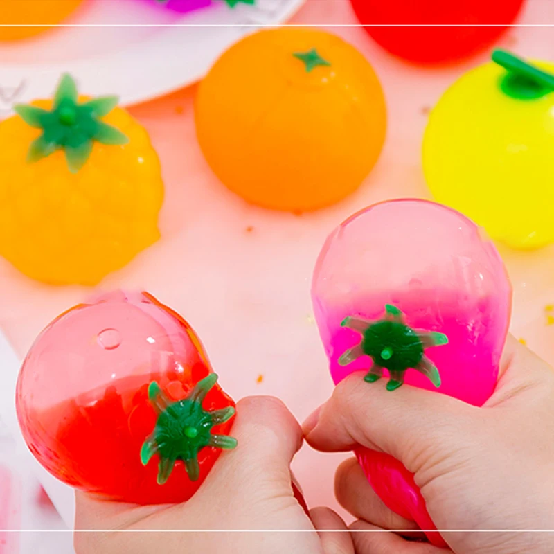 

Fidjet Toys Antistress Ball Reliever Toys Colorful Antistress Ball Fruit Squeezable Popit Games For Children 18 Years Anti Stres