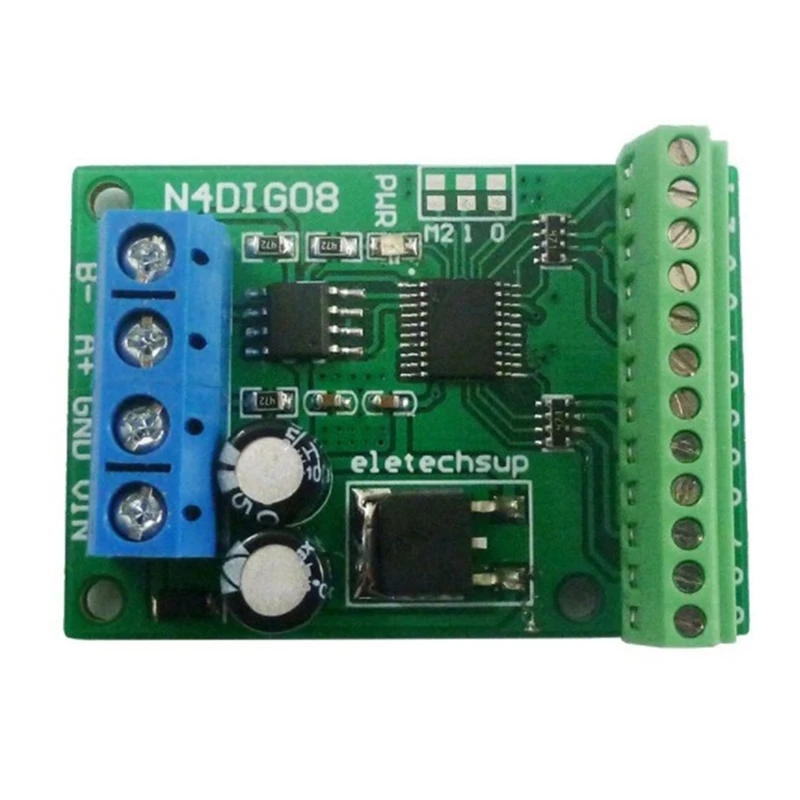 

8Ch Input/Output Digital Switch TTL LvTTL CMOS RS485 IO Control Module Modbus Rtu Board for PLC Relay